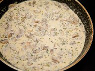 Рецепта Веган кремообразен гъбен сос с кашу (без млечни продукти)